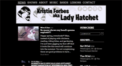 Desktop Screenshot of ladyhatchet.com